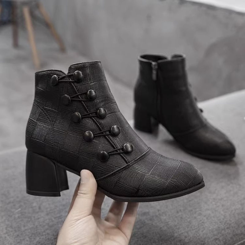 Thumbnail: Women Boots Chunky Chelsea High Boots Women 2025 New High Heels Shoes designer S