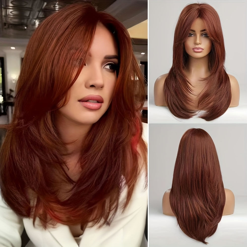 Thumbnail: Gradient Gray Layered Women's Synthetic Wig