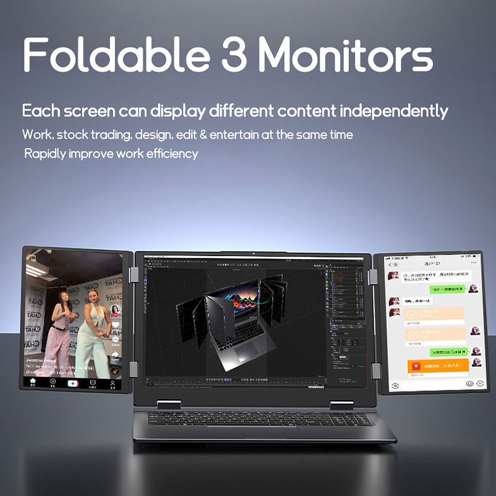 Thumbnail: CRELANDER Max16 Three Screen Laptop 10.5 inch 16 inch LCD Core i7 12th Gen CPU D