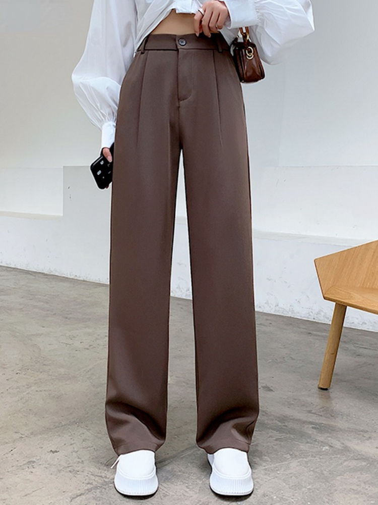 Thumbnail: Casual High Waist Loose Wide Leg Pants for Women Spring Autumn New Female Floor-