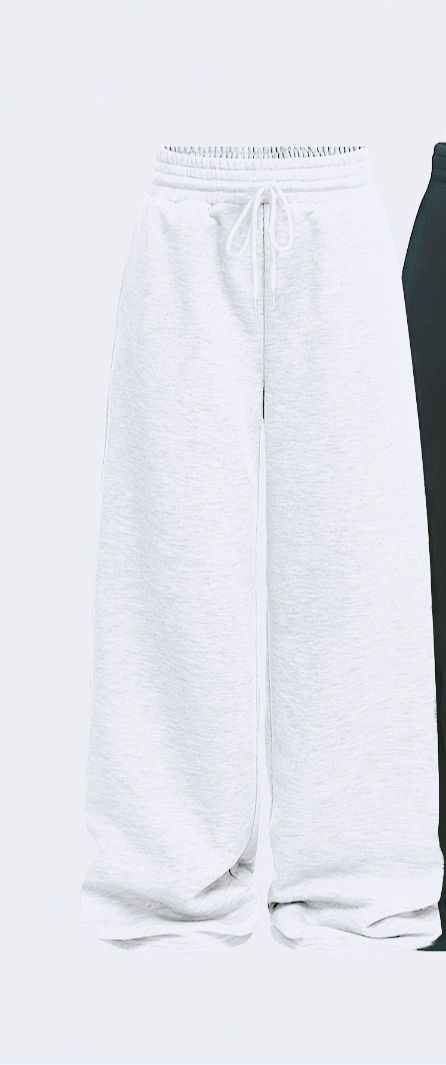 Thumbnail: Casual Pants for Women: Simple Front-Tie Loose Fit Wide-Leg Trousers, Perfect fo