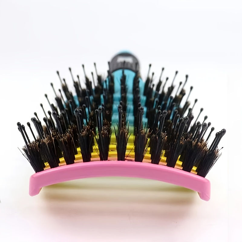 Thumbnail: 1pc Curved Vented Professional Detangling Hair Brush | Magic Scalp Massage Comb 