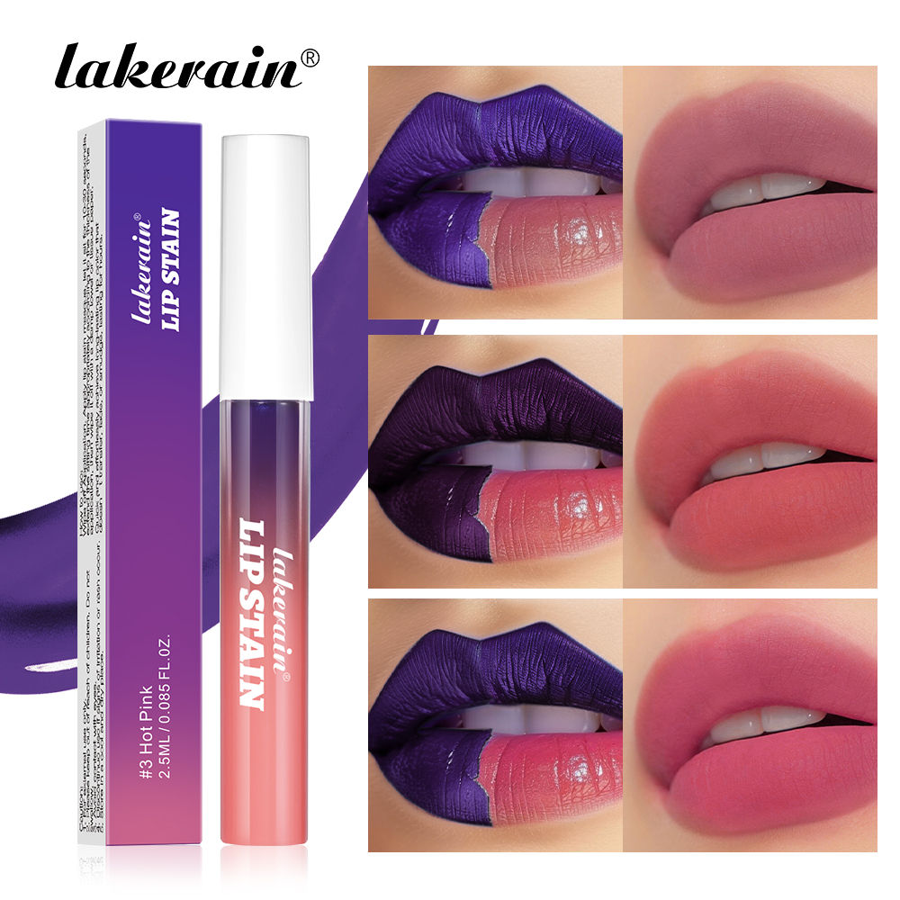 Blading Lip Gloss Peel and Stick Set Long-lasting Waterproof Pink Lip Gloss Tran