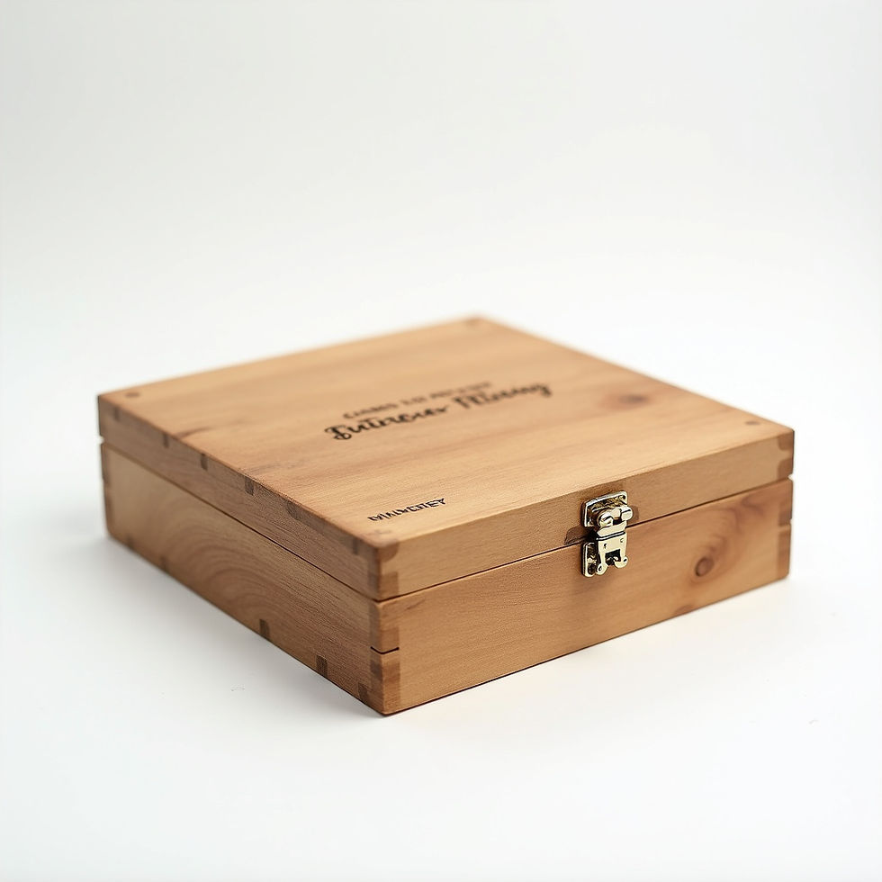 Wood Burned Keepsake Box