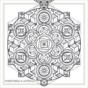 | Large Tattoo Design | Torso | 2018 | Chakra Totem | Geometric Mandala |