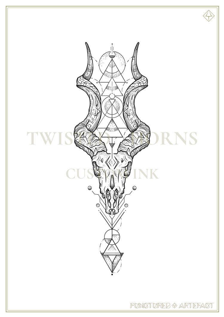 CUSTOM INK | TWISTED HORNS | blackbuck & kudu