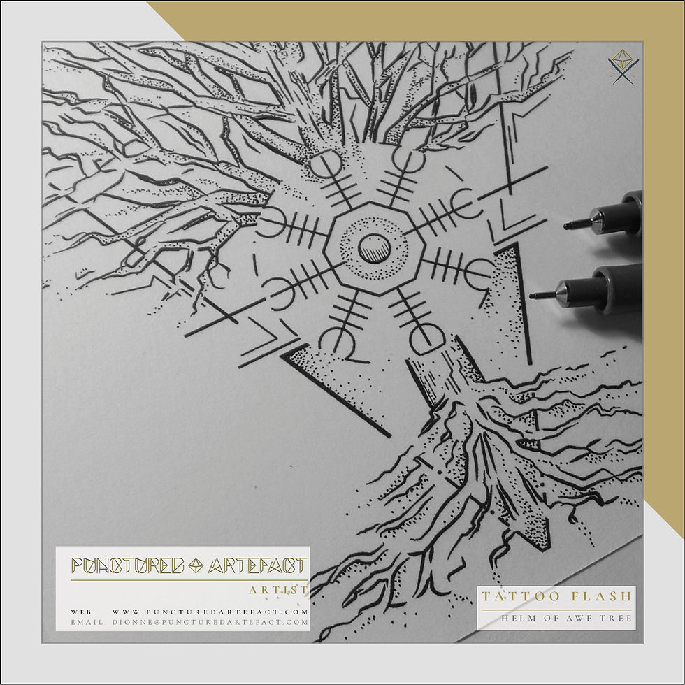 Thumbnail: ORIGINAL ART | Helm of Awe Tree Image 3
