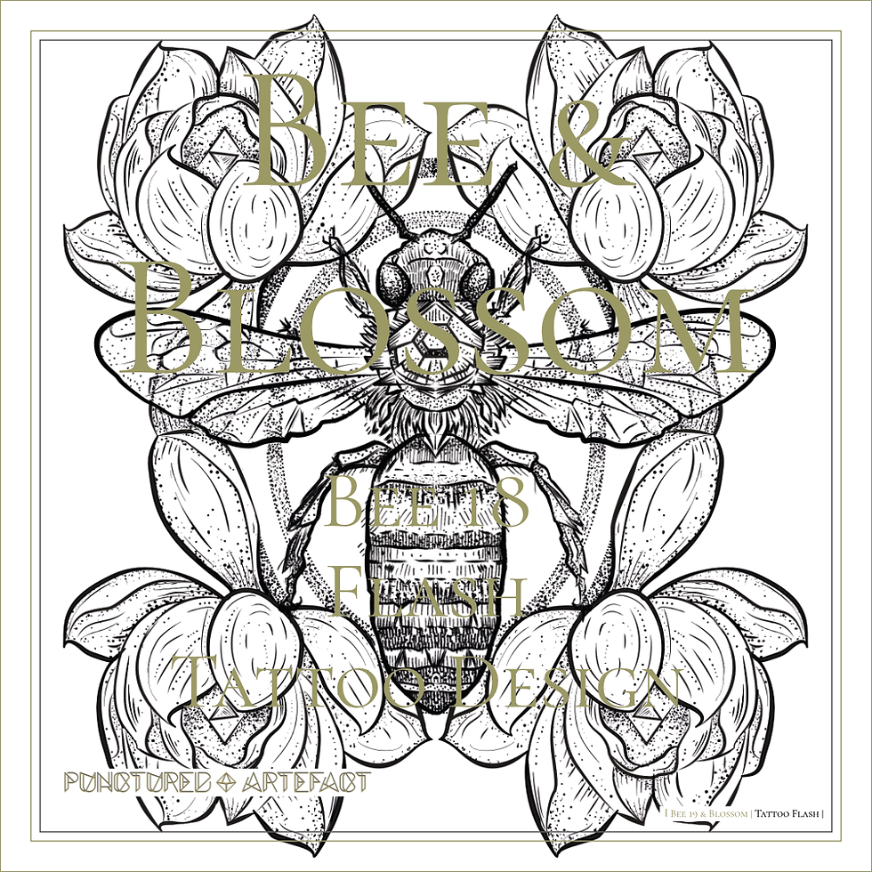 Thumbnail: BEE 19 | Blossom Tattoo Flash 