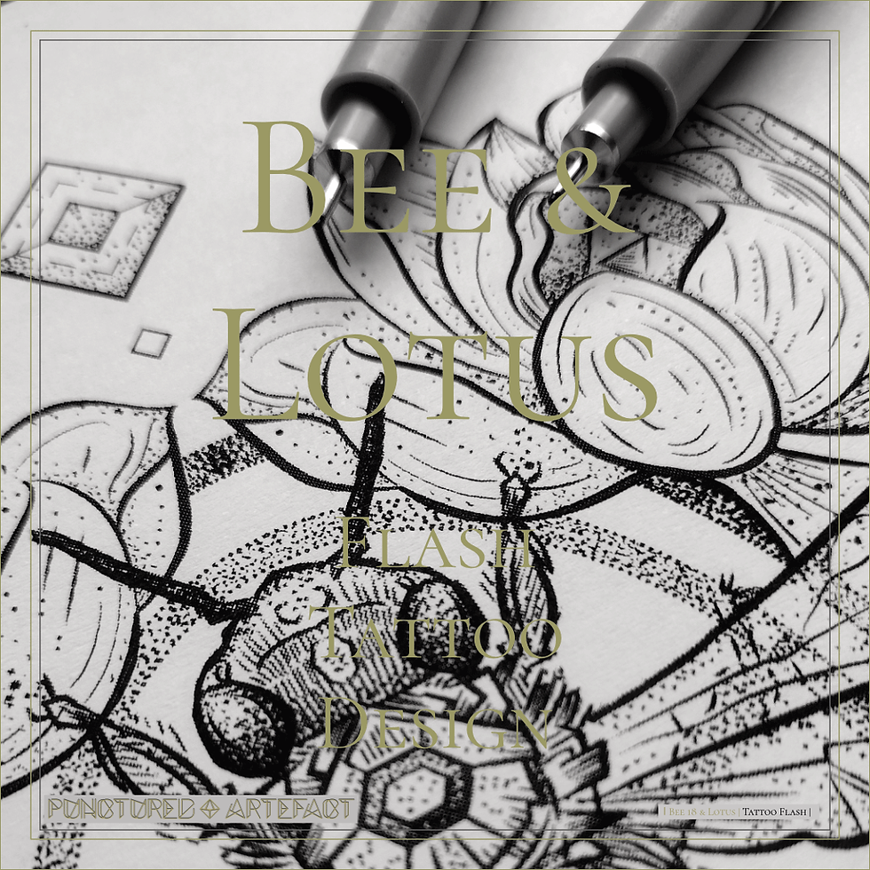 Thumbnail: BEE 18 | Lotus Tattoo Flash 