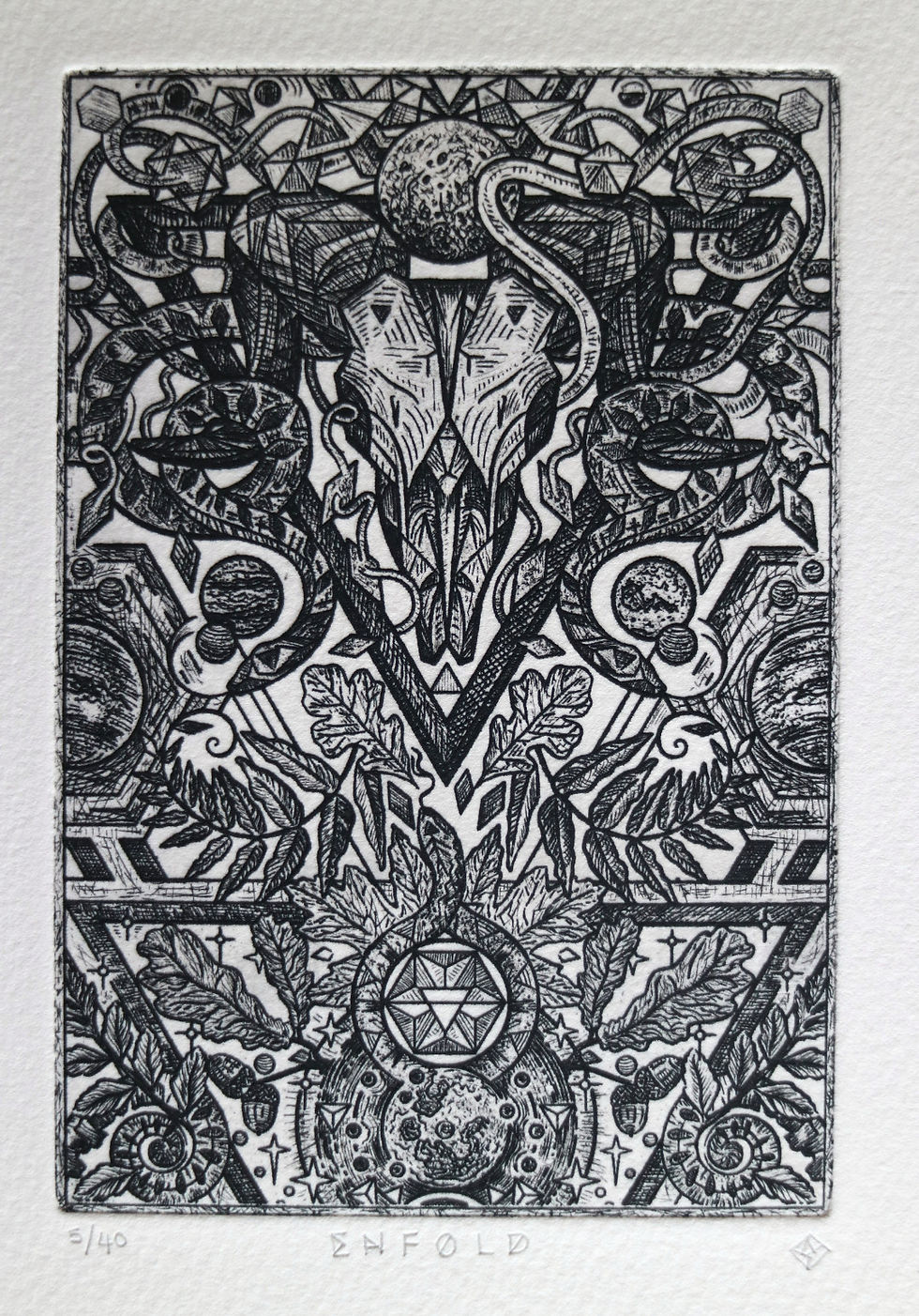 Thumbnail: ENFOLD. Cosmic Etching - Dionne Marshall, Punctured Artefact