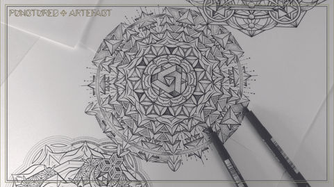 | Large Tattoo Design | Torso | 2018 | Chakra Totem | Geometric Mandala |