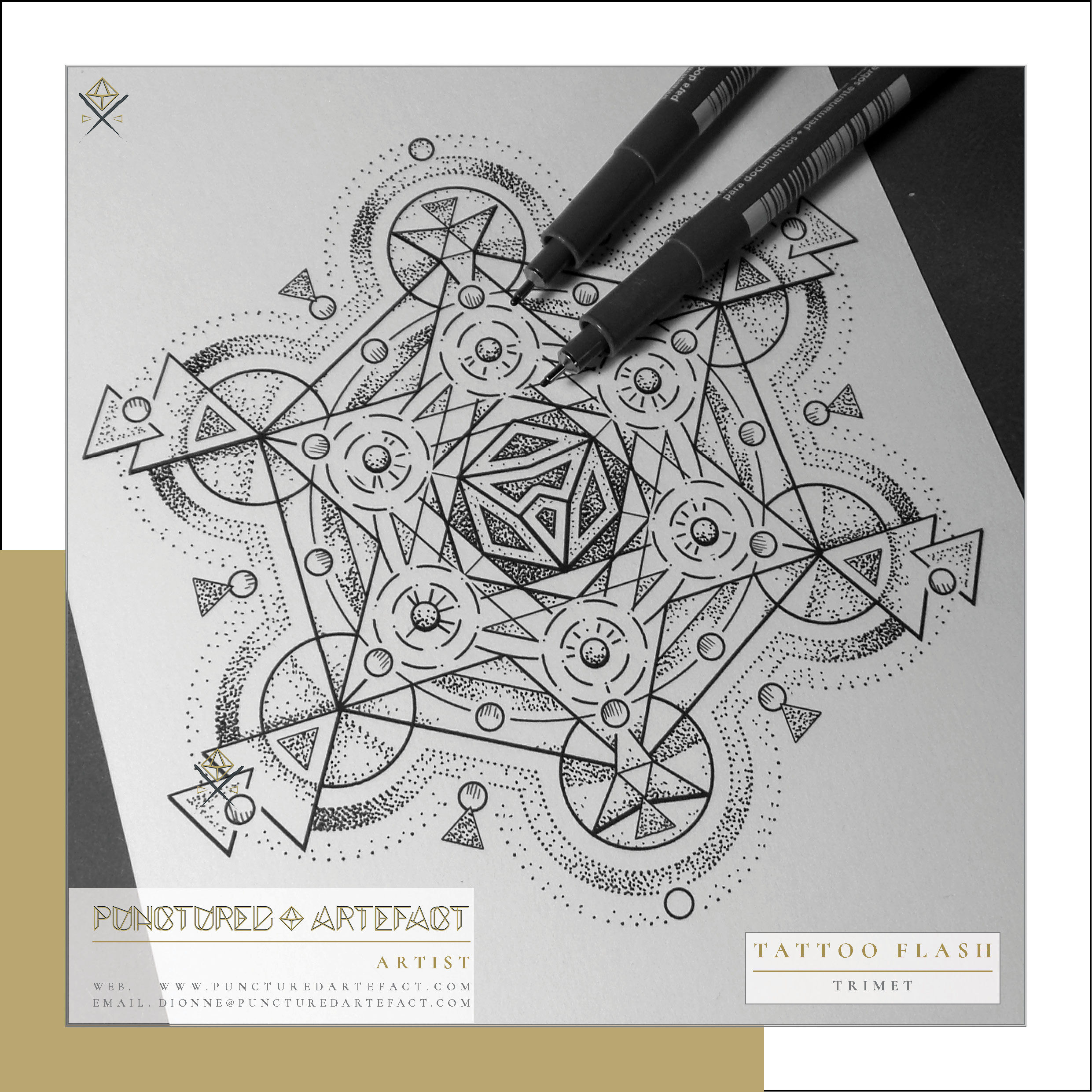 METATRON 15 | TriMet Tattoo Flash Image 5