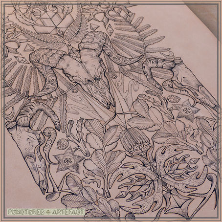 TATTOOED LEATHER | Bare Bones