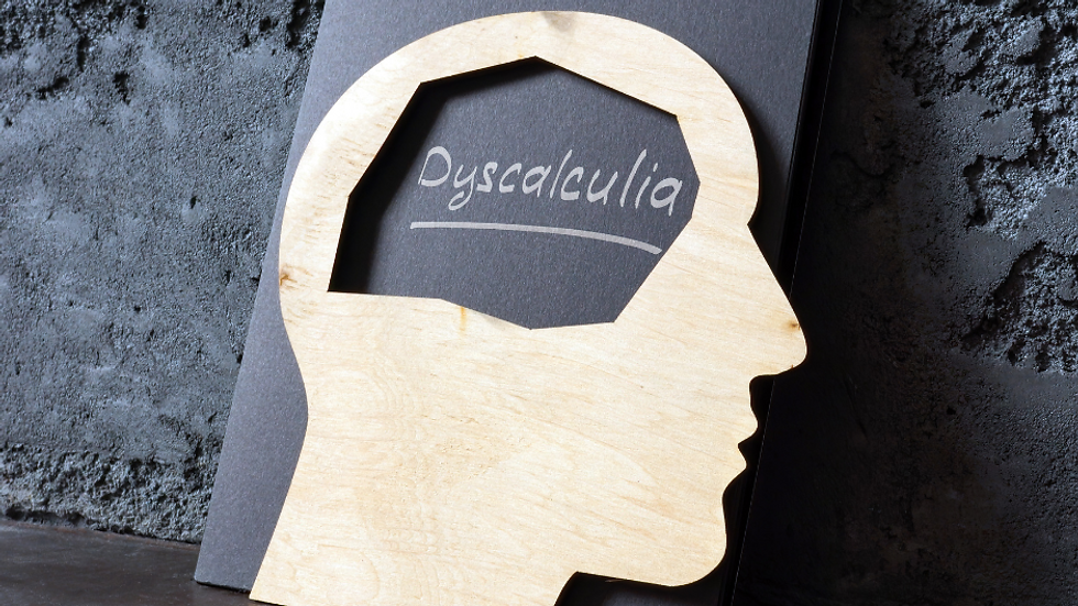 Illustration showing how dyscalculia affects math learning in kids