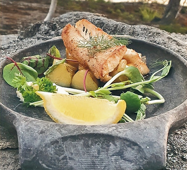 Open fire lunch