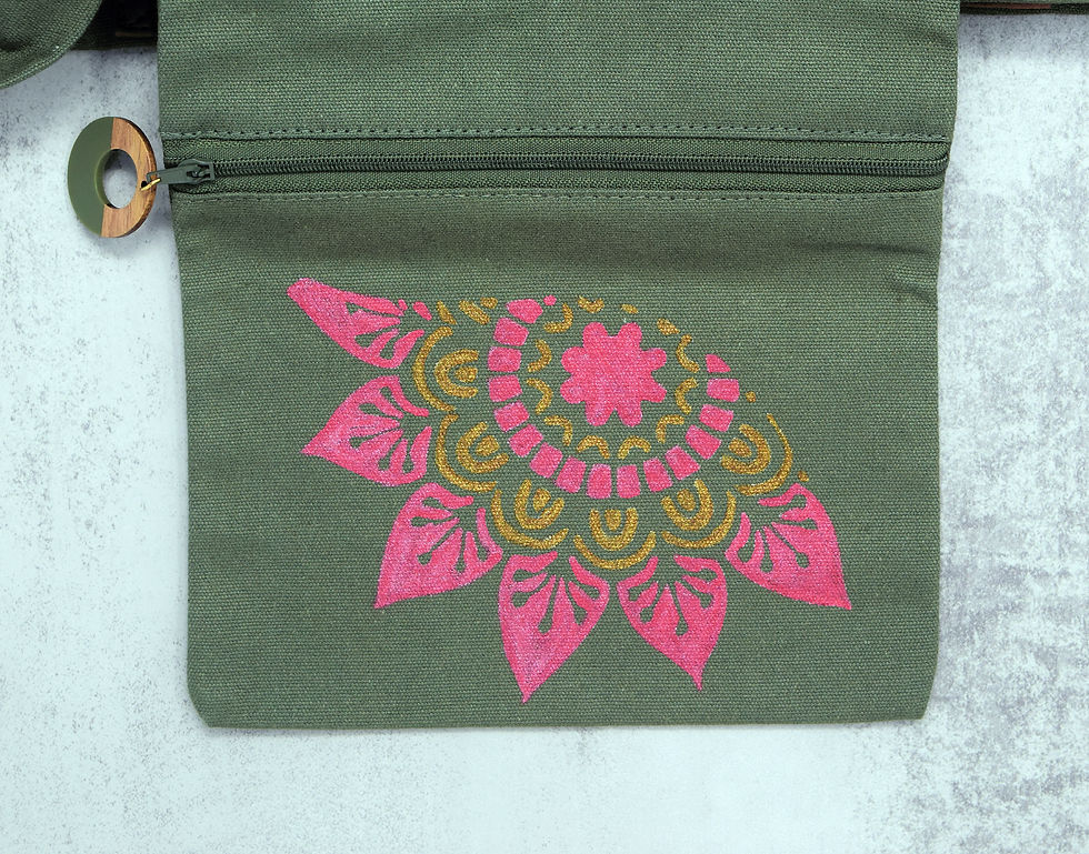 Thumbnail: "Festive Elephant (Gold) Mandala" Tote Bag