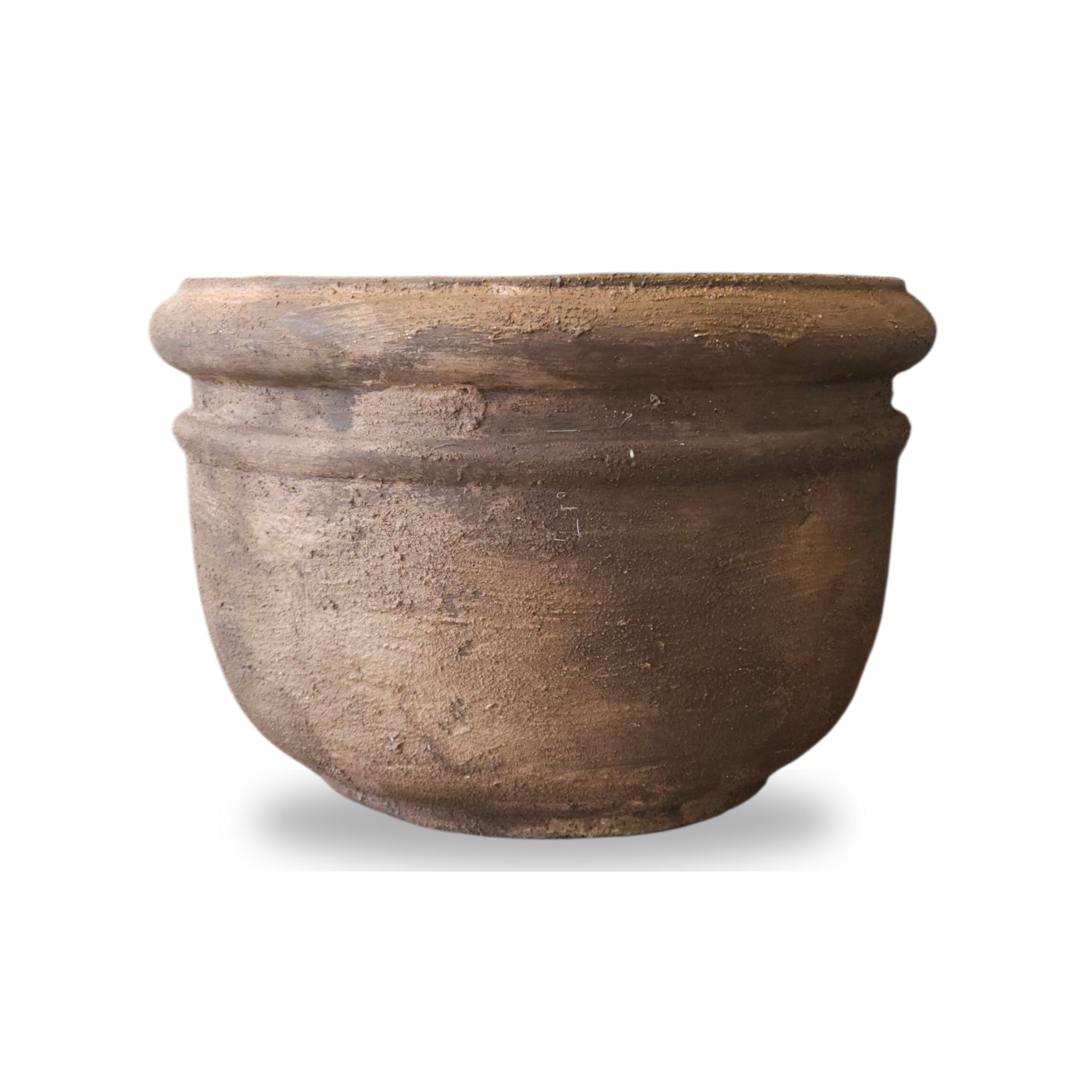 Maceta de Barro Natural Estilo Taza