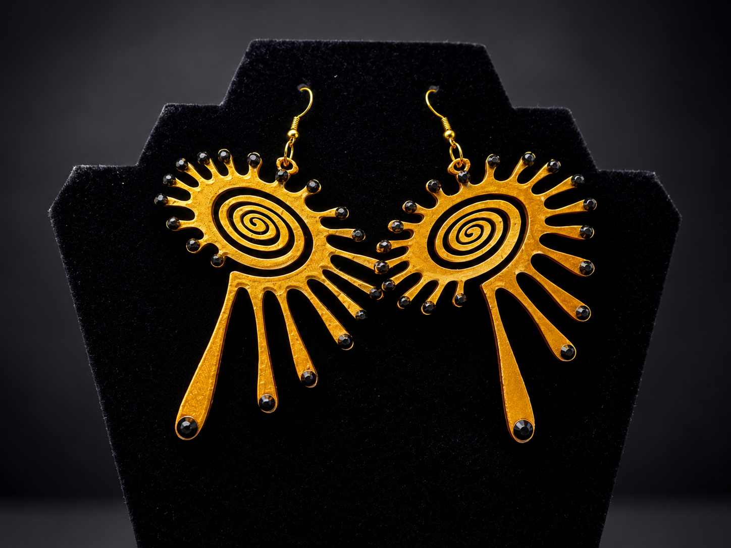 ☀️ Solar Eclipse Statement Earrings