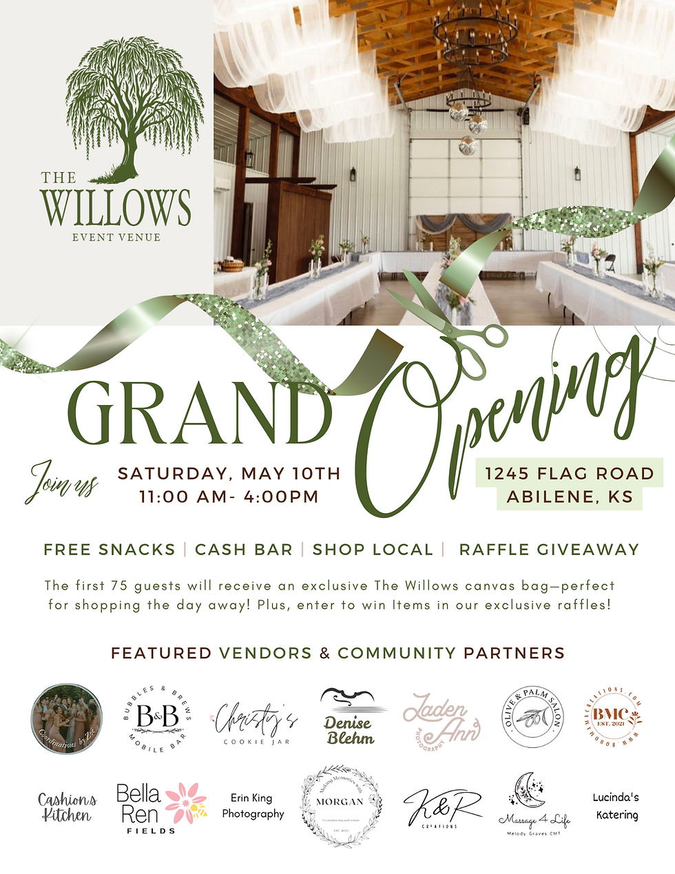Grand Opening and Ribbon Cutting Ceremony on Saturday, May 10