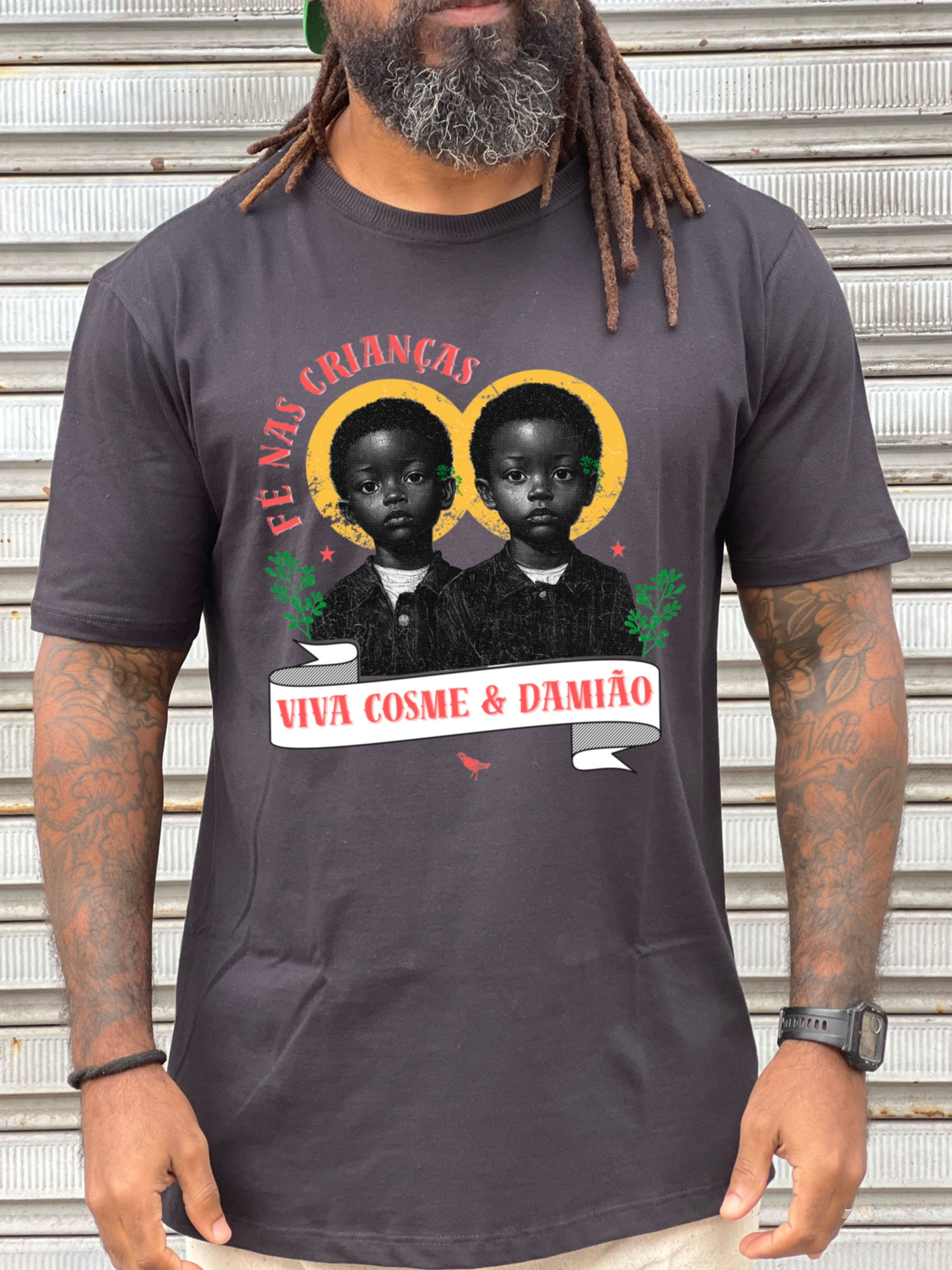CAMISETA FÉ NAS CRIANÇAS PRETA