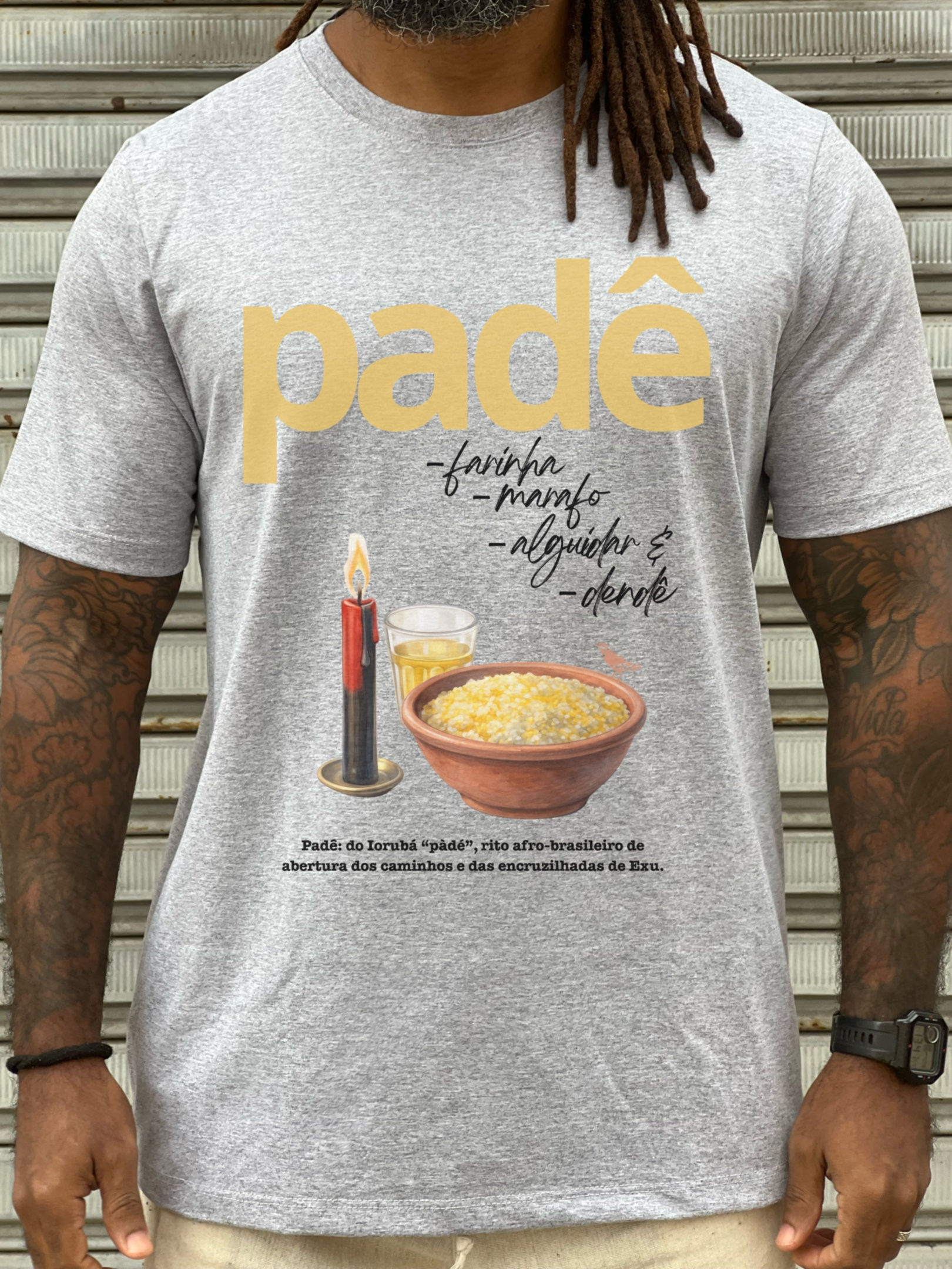 CAMISETA PADÊ MESCLA