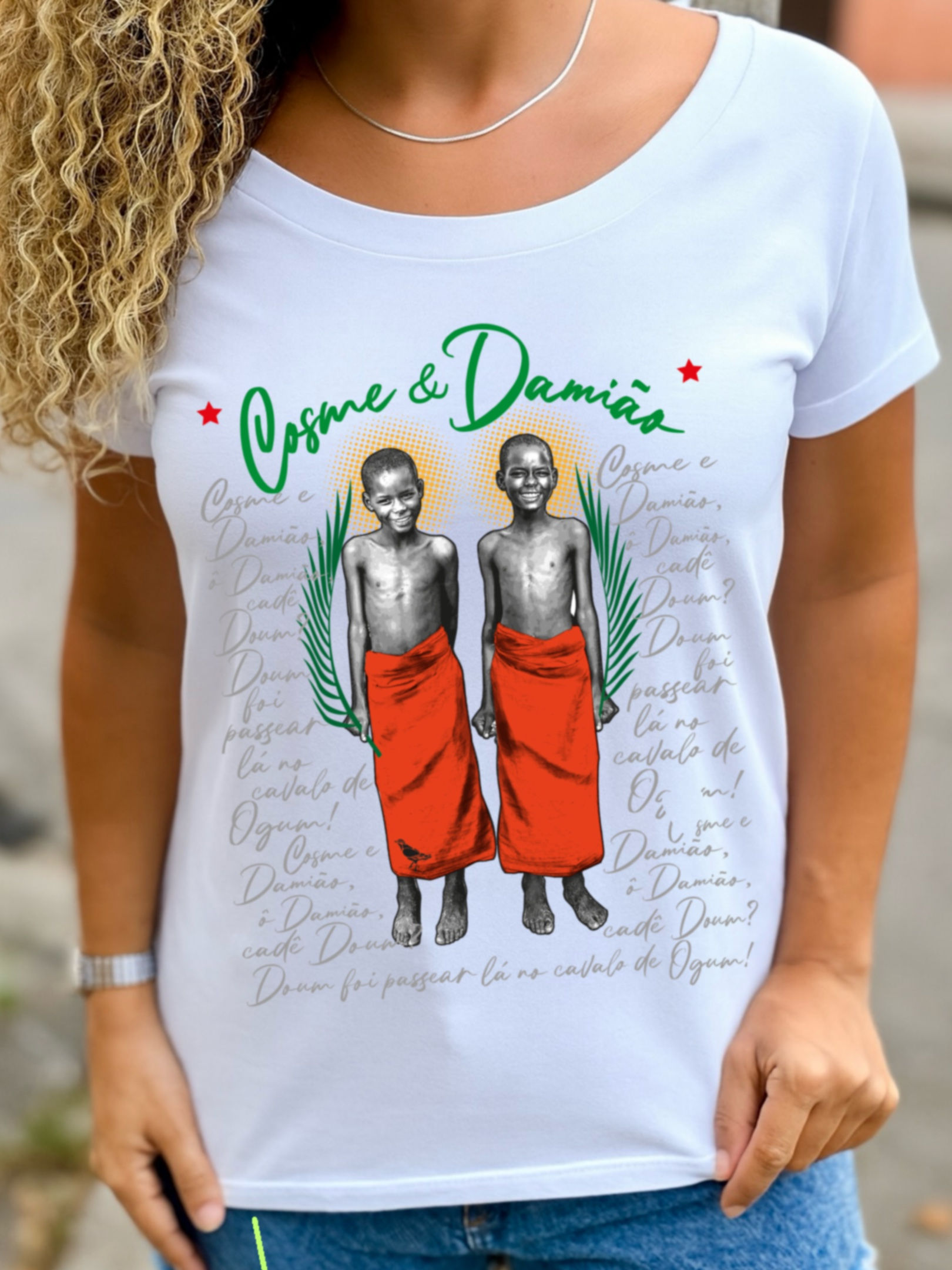CAMISETA COSME & DAMIÃO 2023 BRANCA