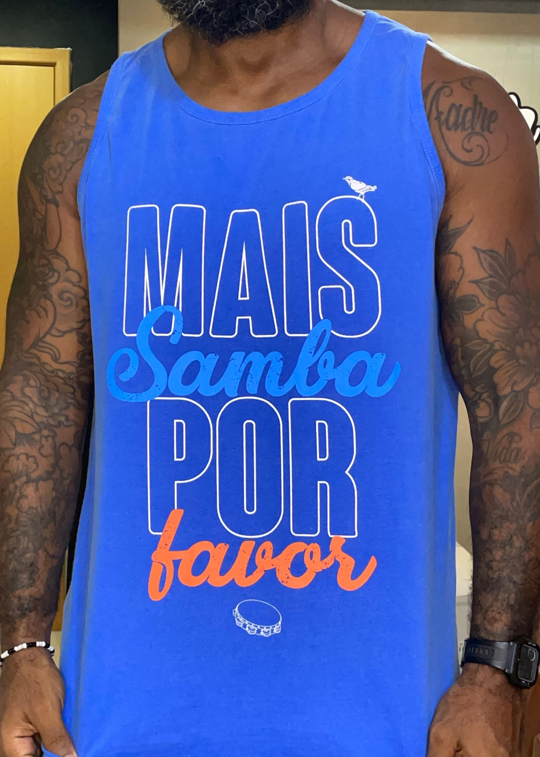 REGATA MAIS SAMBA POR FAVOR STONE AZUL