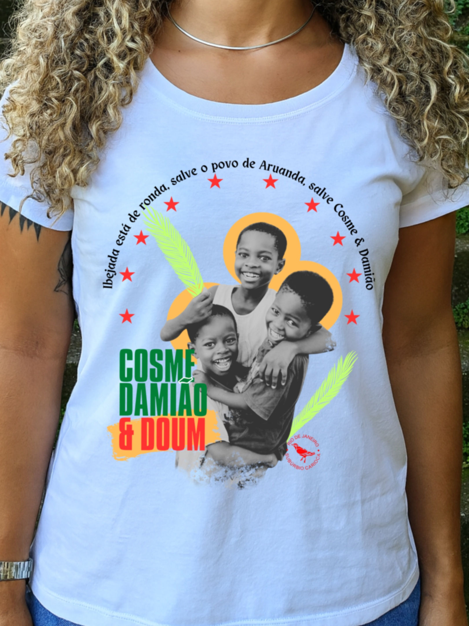 CAMISETA COSME, DAMIÃO & DOUM 2022 BRANCA