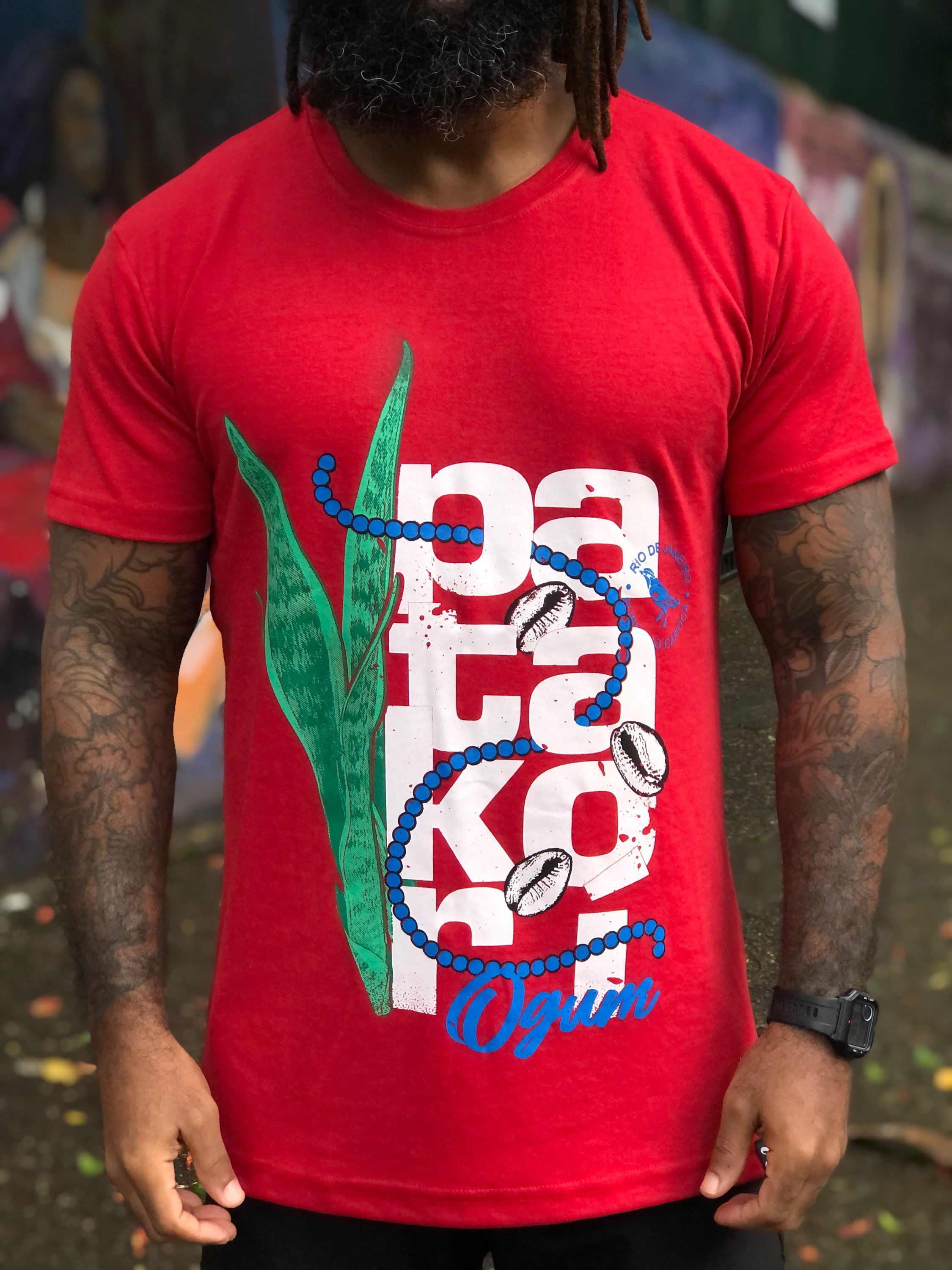 CAMISETA PATAKORÍ OGUM MALHÃO VERMELHA