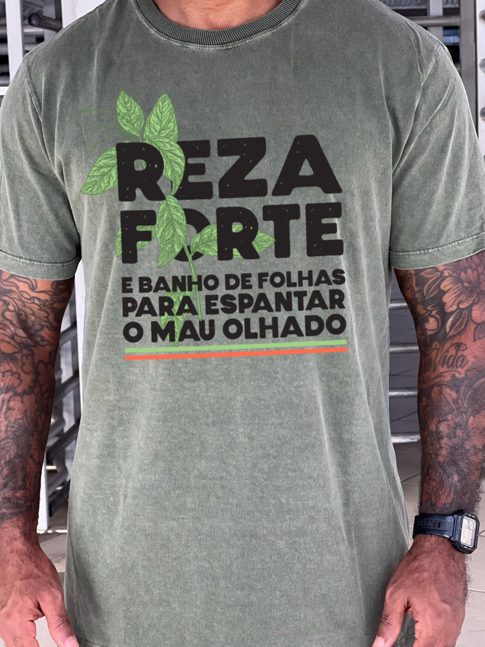 CAMISETA REZA FORTE STONE VERDE