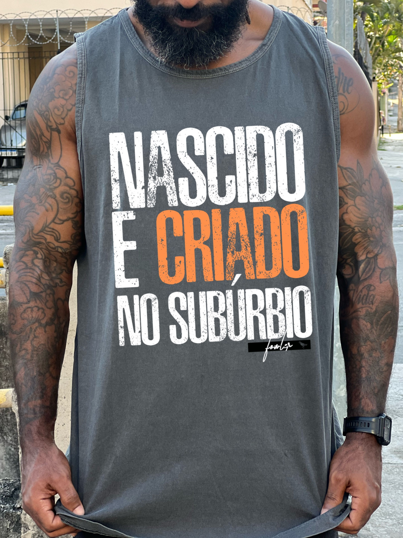 REGATA NASCIDO E CRIADO NO SUBÚRBIO STONE CHUMBO