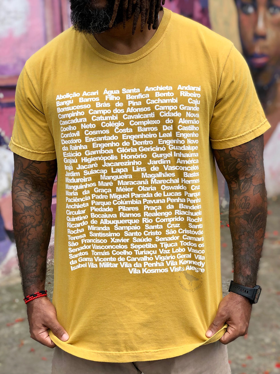 CAMISETA BAIRROS RJ STONE