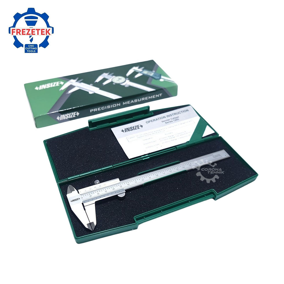 insize 150 mm Mekanik Kumpas 1205-1502S (0-150 mm) kutusunda kapak açık görünümü