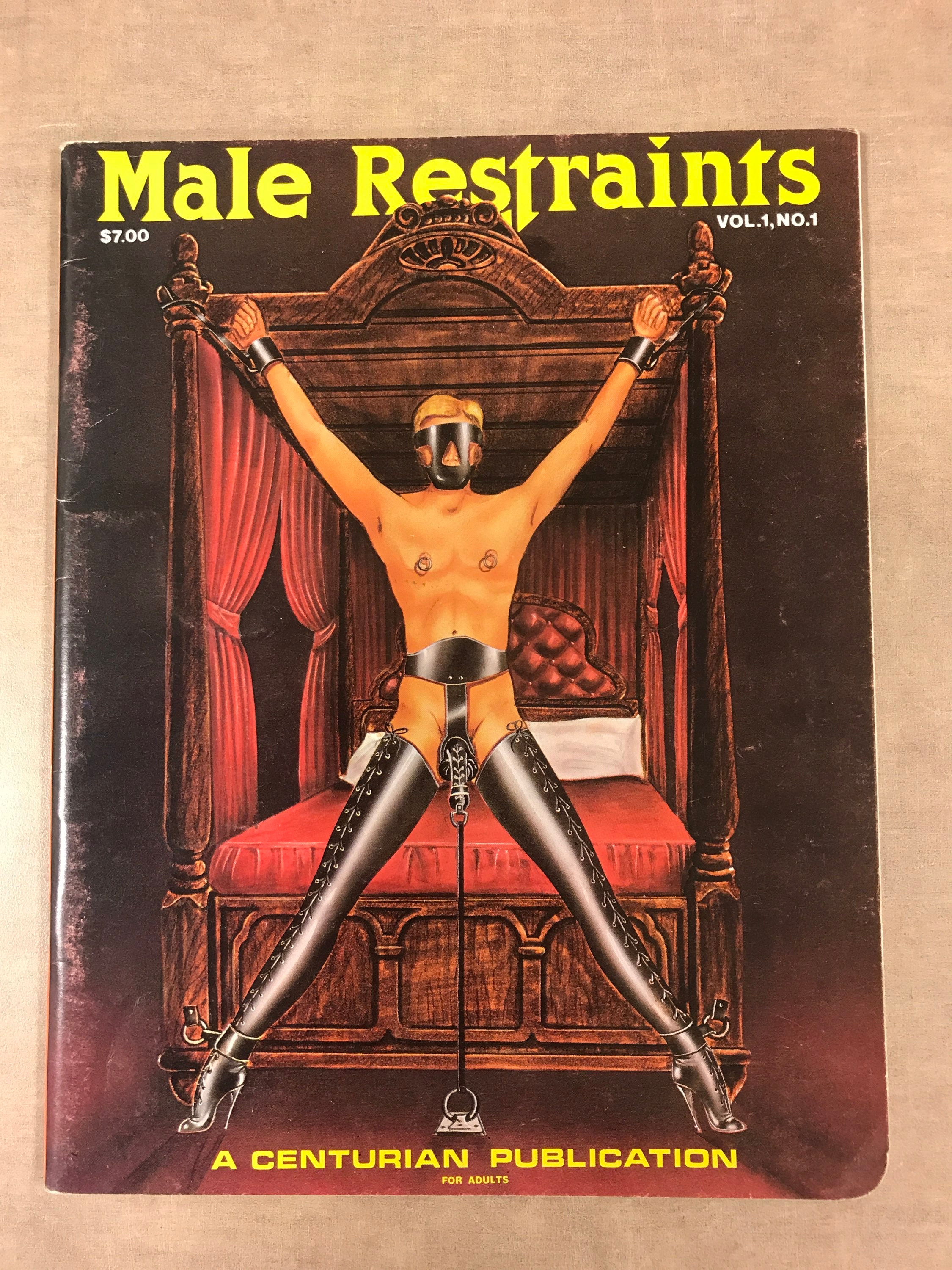 MALE RESTRAINTS VOL.1 #1 Premier Rare 1980 Gay Men’s Bondage Magazine Centurian
