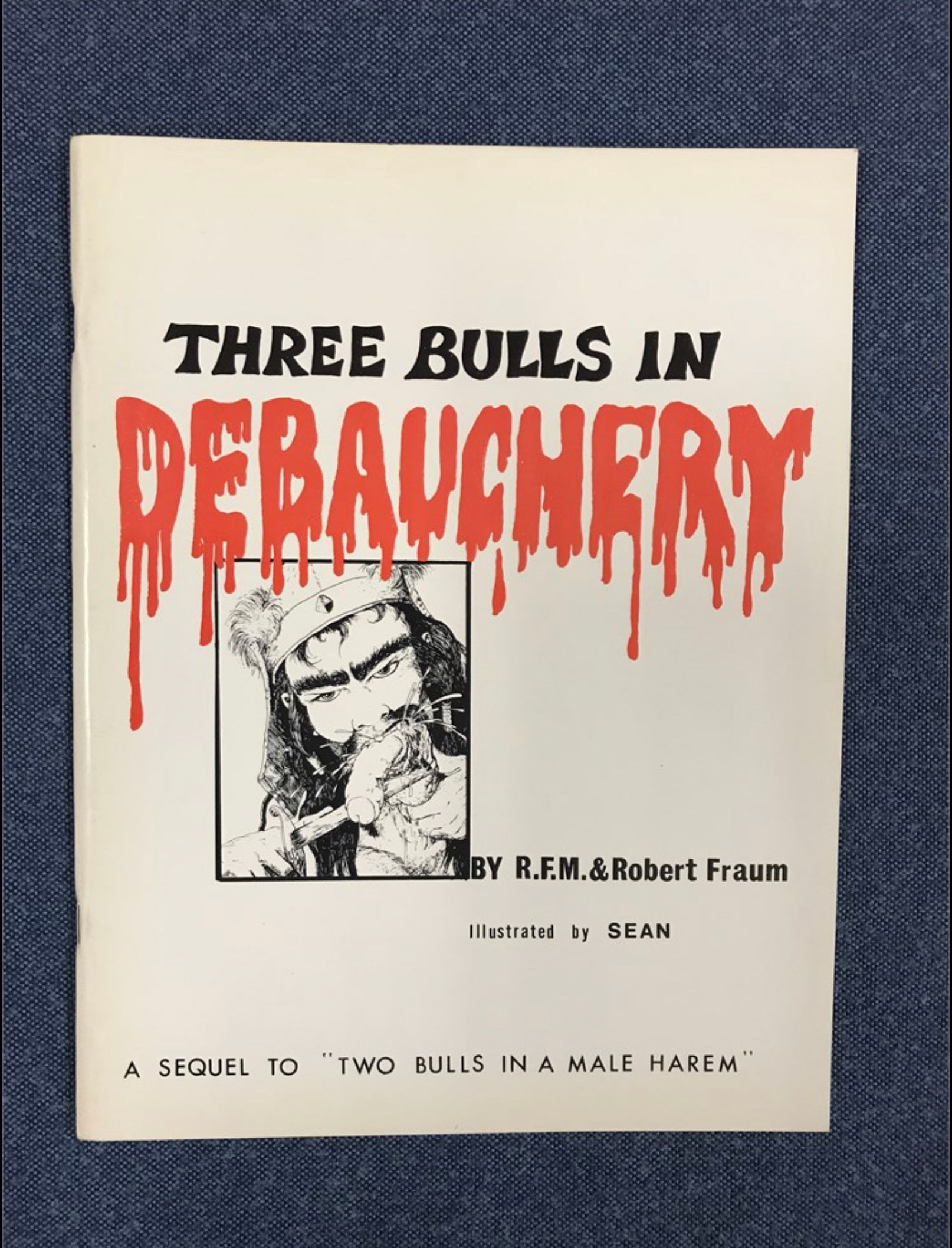 Three Bulls In Debauchery Male S&M 1978 by R.F.M and Robert Fraum Art by SEAN