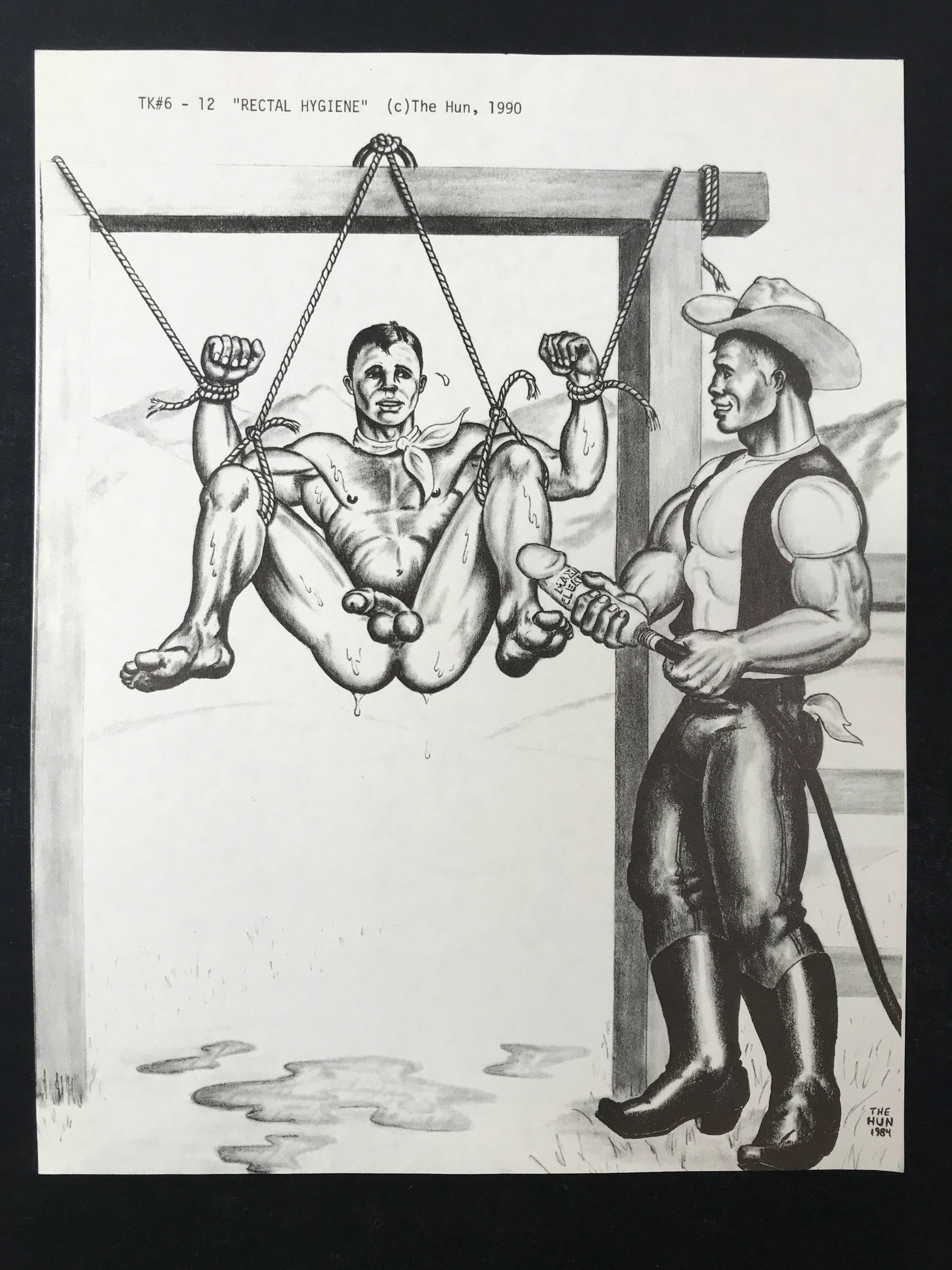 Original The Hun Print Bill Schmeling "Cowboy Douche" TK6-12 Series 1990