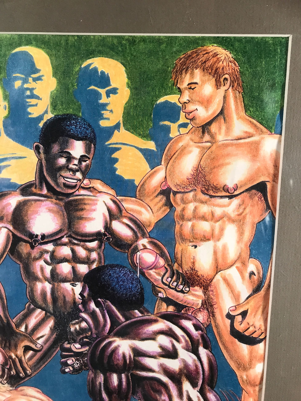 Thumbnail: The Hun Color Print "Coach and His Boys" Signed & Dated 03-08-03