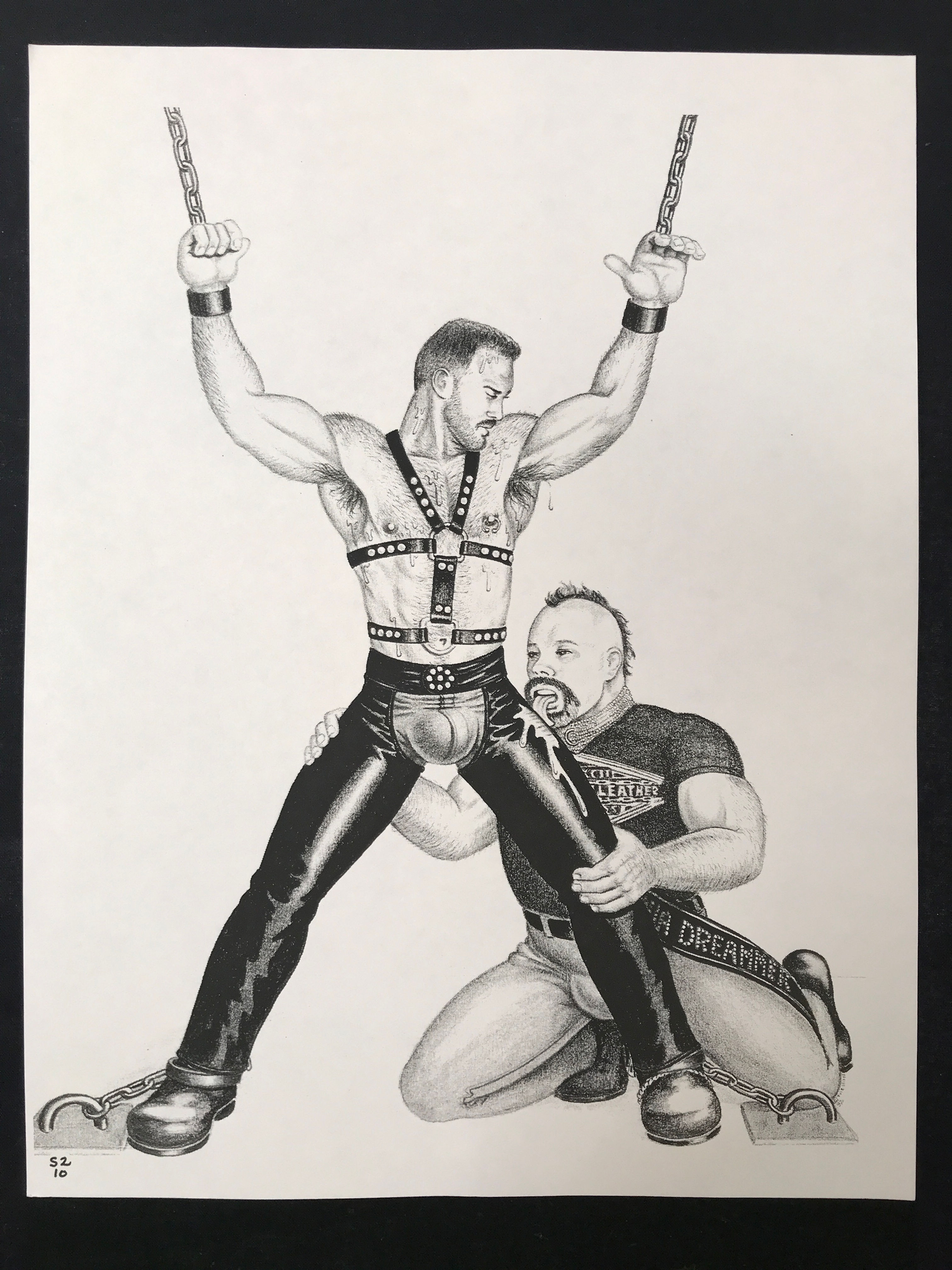 Original The Hun Print - Bill Schmeling "Licking Leather" S2-10 Series 1992