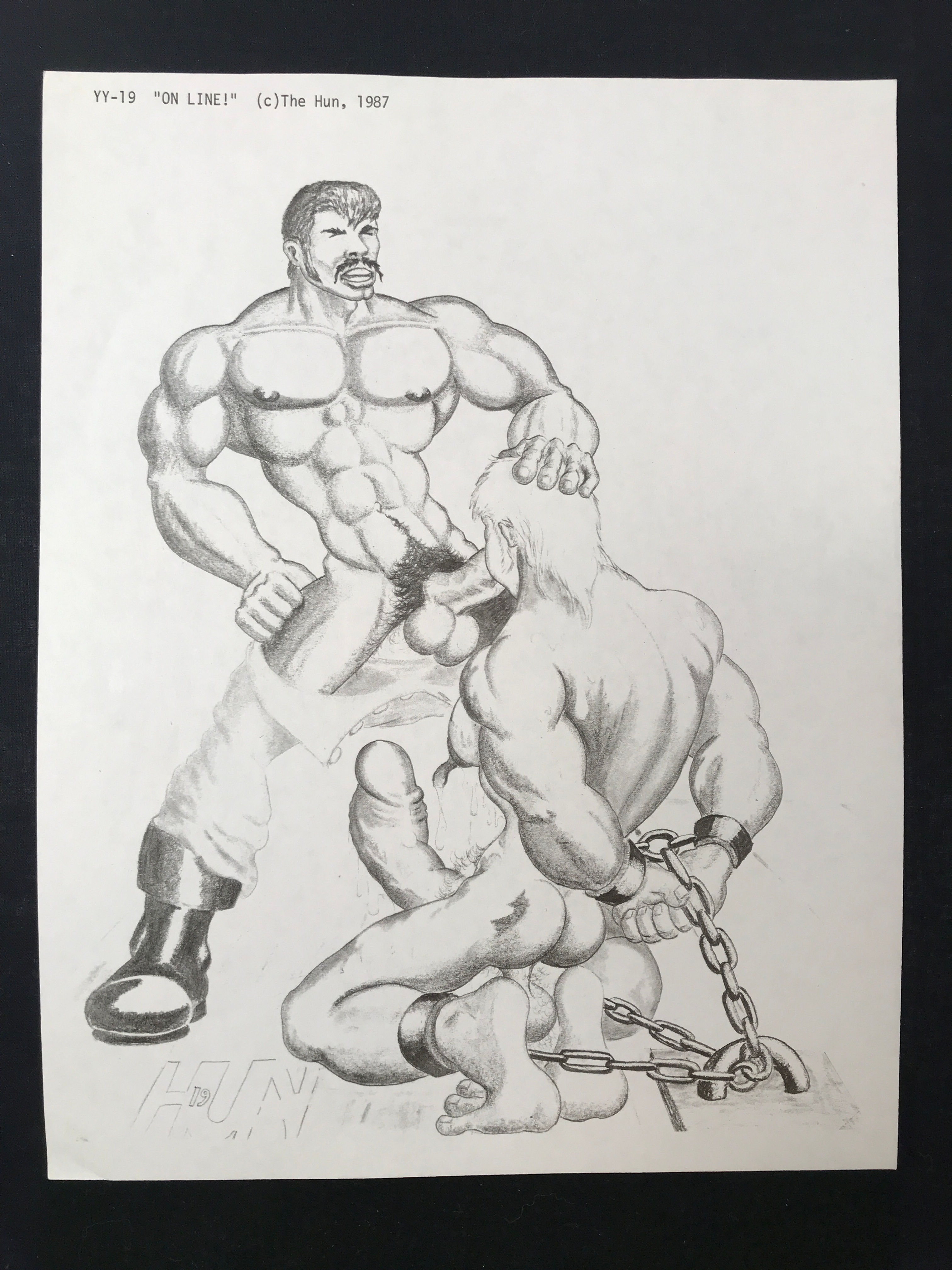 Original The Hun Print Bill Schmeling "Oral Service boy" YY-19 Series 1987