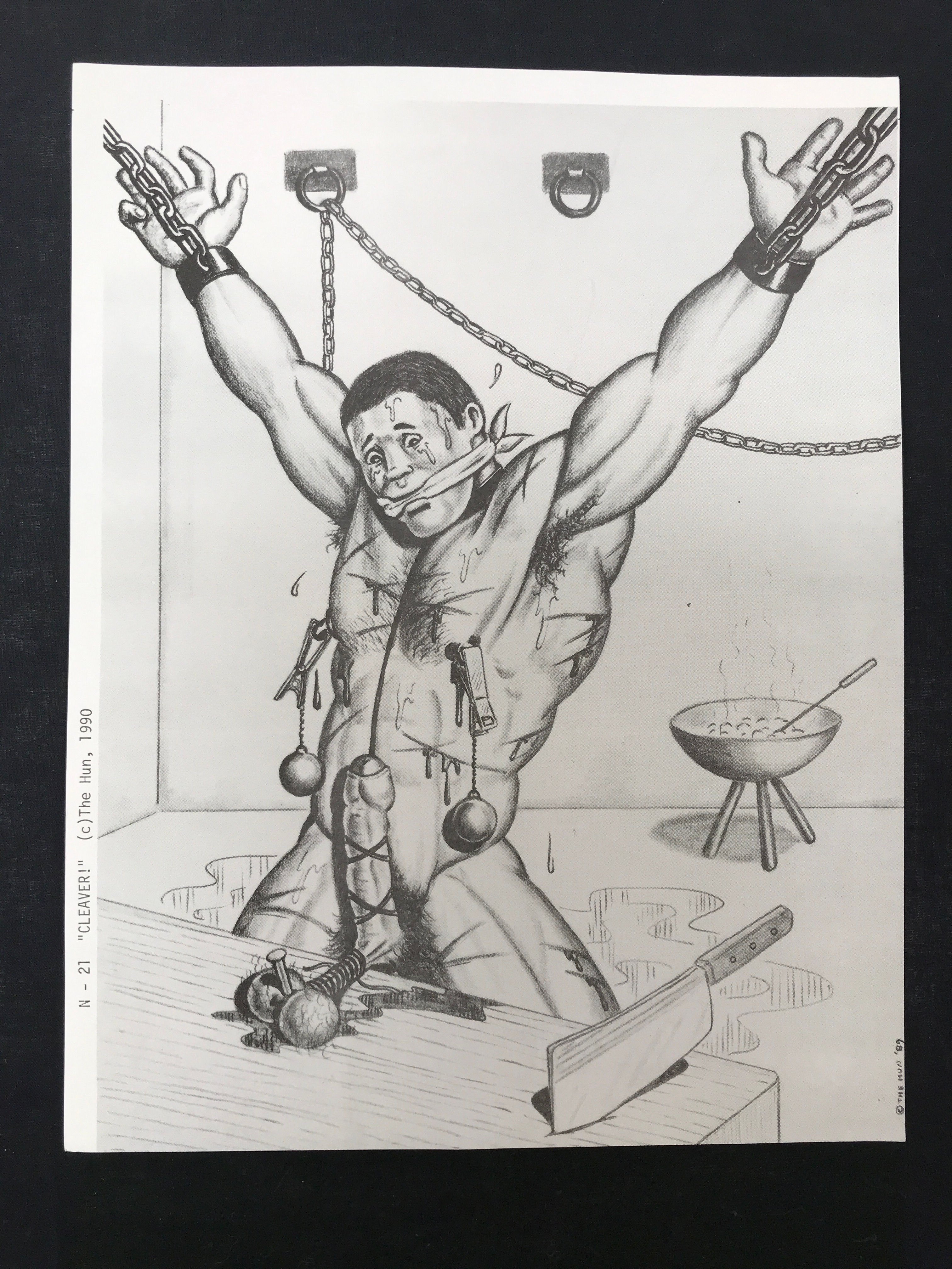 Original The Hun Print Bill Schmeling "CBT TT BONDAGE" N-21 Series 1990