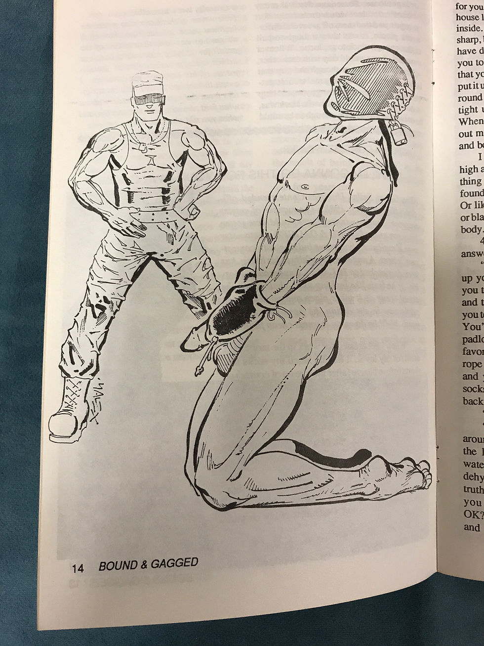 Thumbnail: BOUND & GAGGED #8 1989, Gay Men’s Bondage Guide Magazine, HUN Art