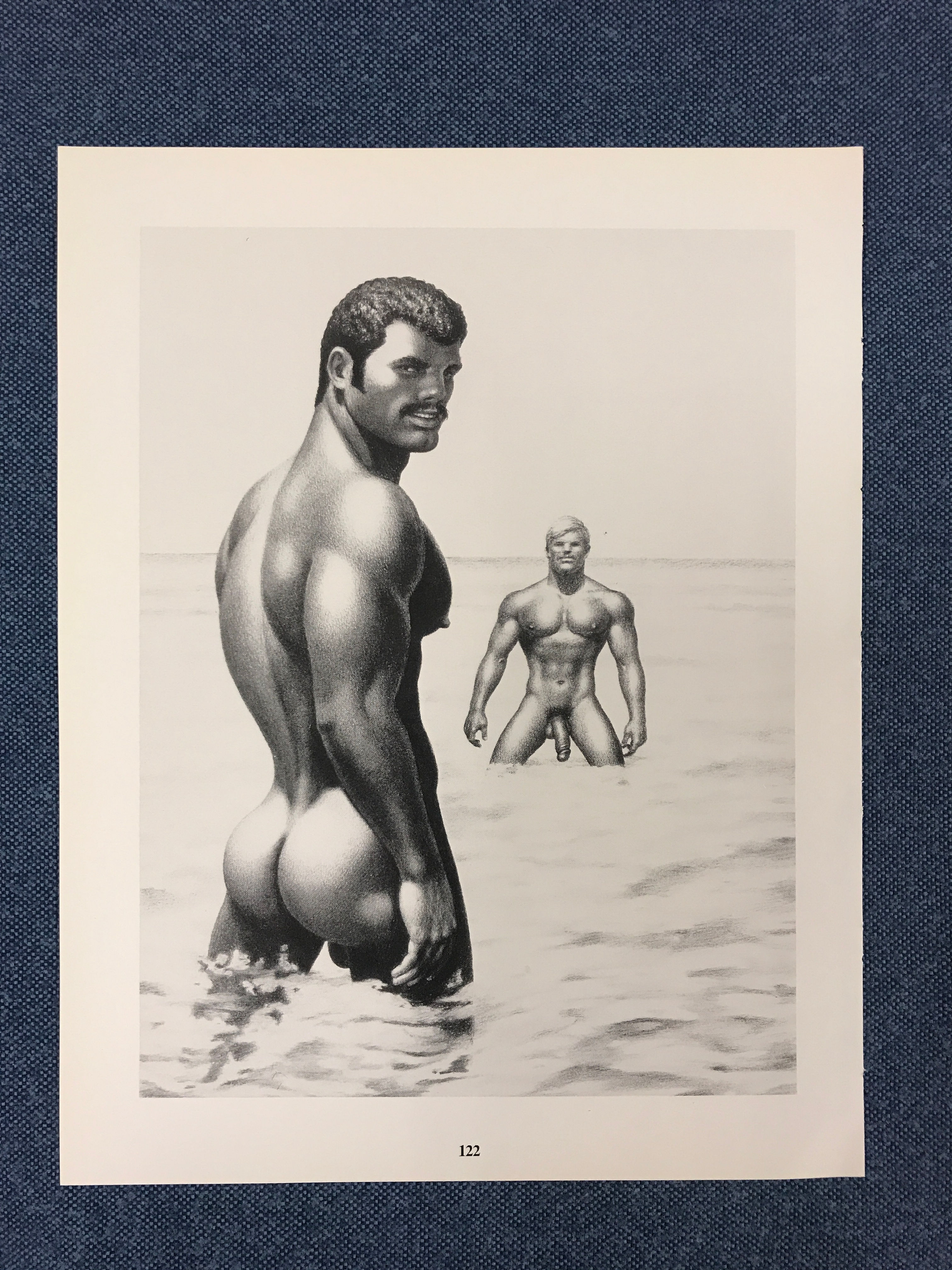 Art Page/Print TOM of FINLAND Retrospective #2 Beach Cruising 69 TF122