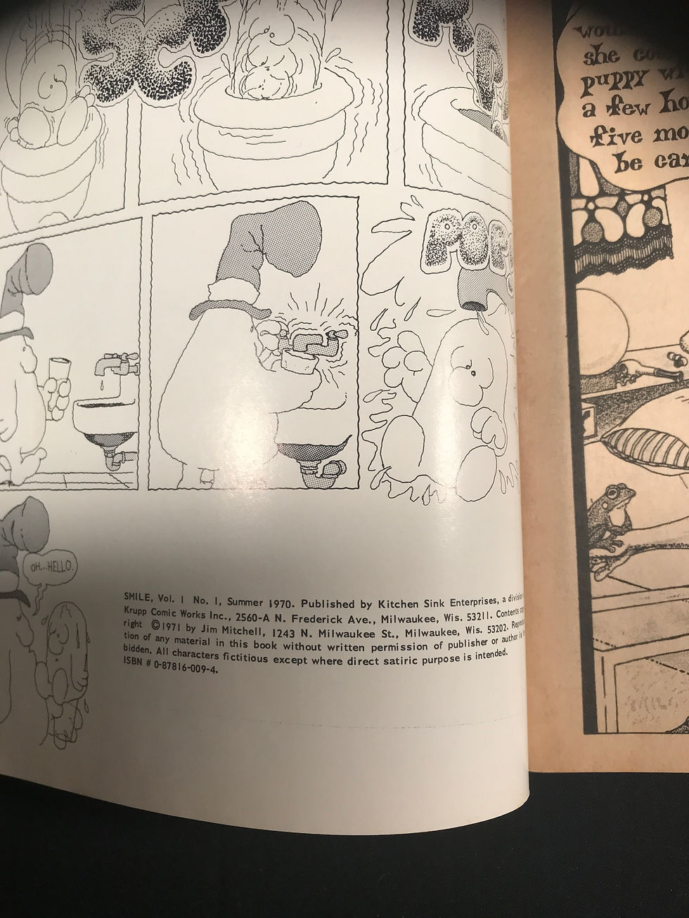 Thumbnail: Smile #1 1970 by Mitchell Kitchen Sink John Lennon/Richard Nixon cover