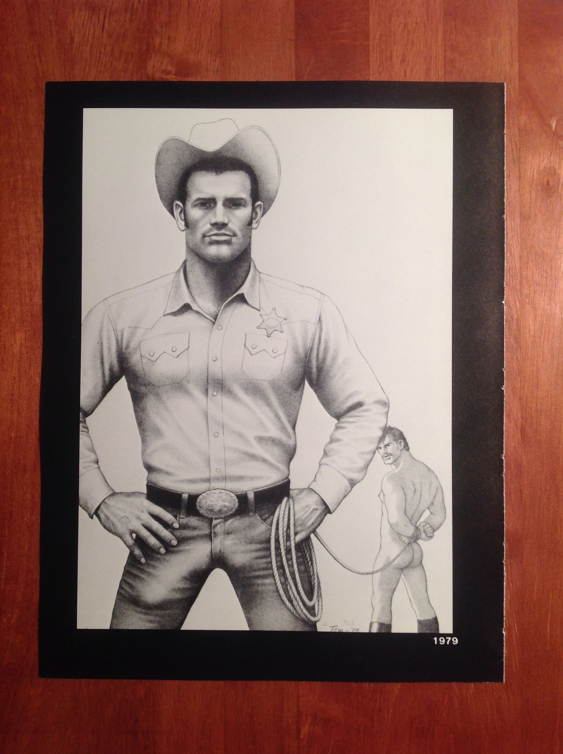 Art Page/Print TOM of FINLAND Art Book Retrospective #1 1988 TF120