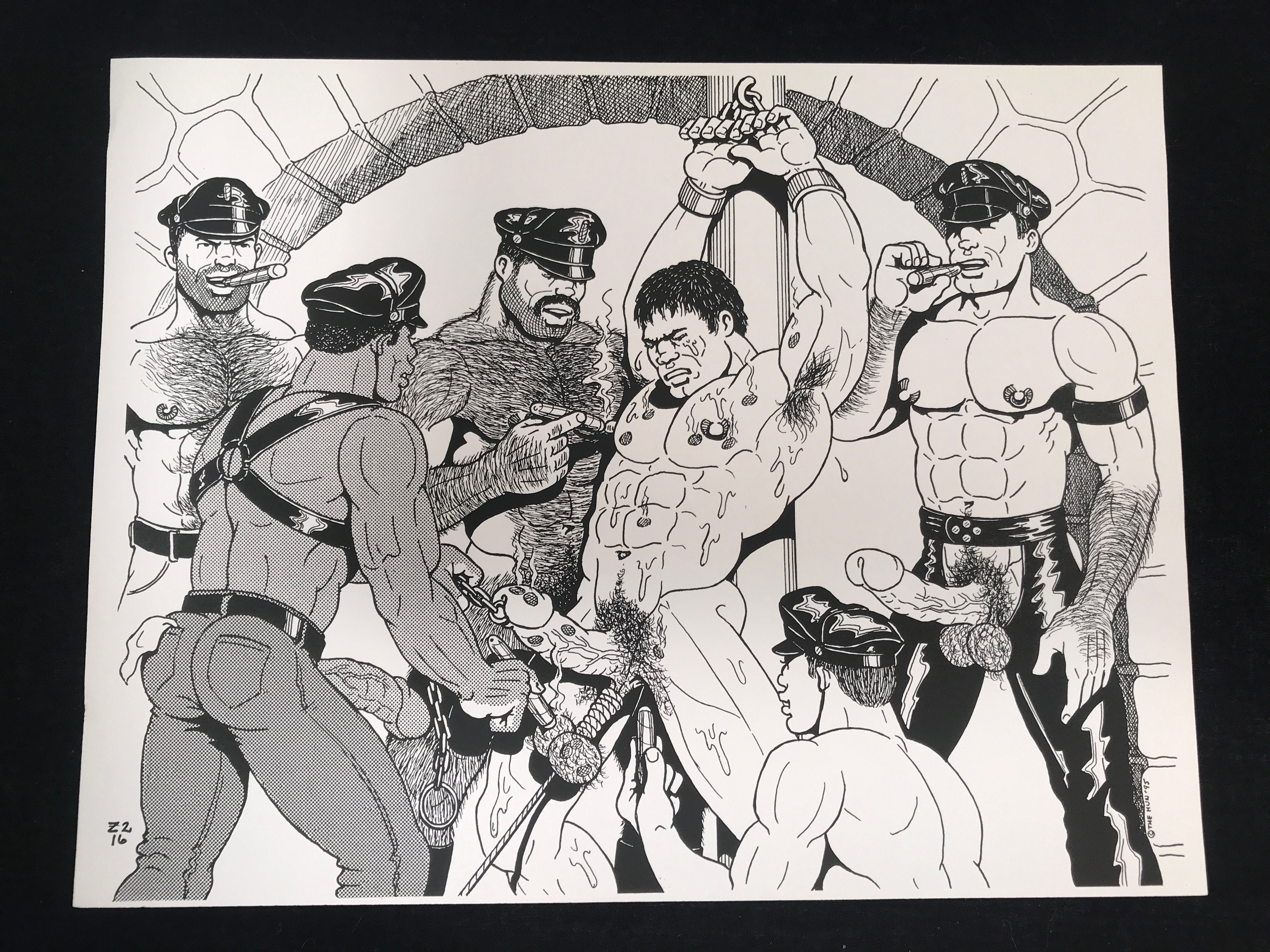 Rare 1994 The HUN Zodiac Print Z2-16 "FIRE- SO YOU WANNA BE A BIKER?" Bill Schme