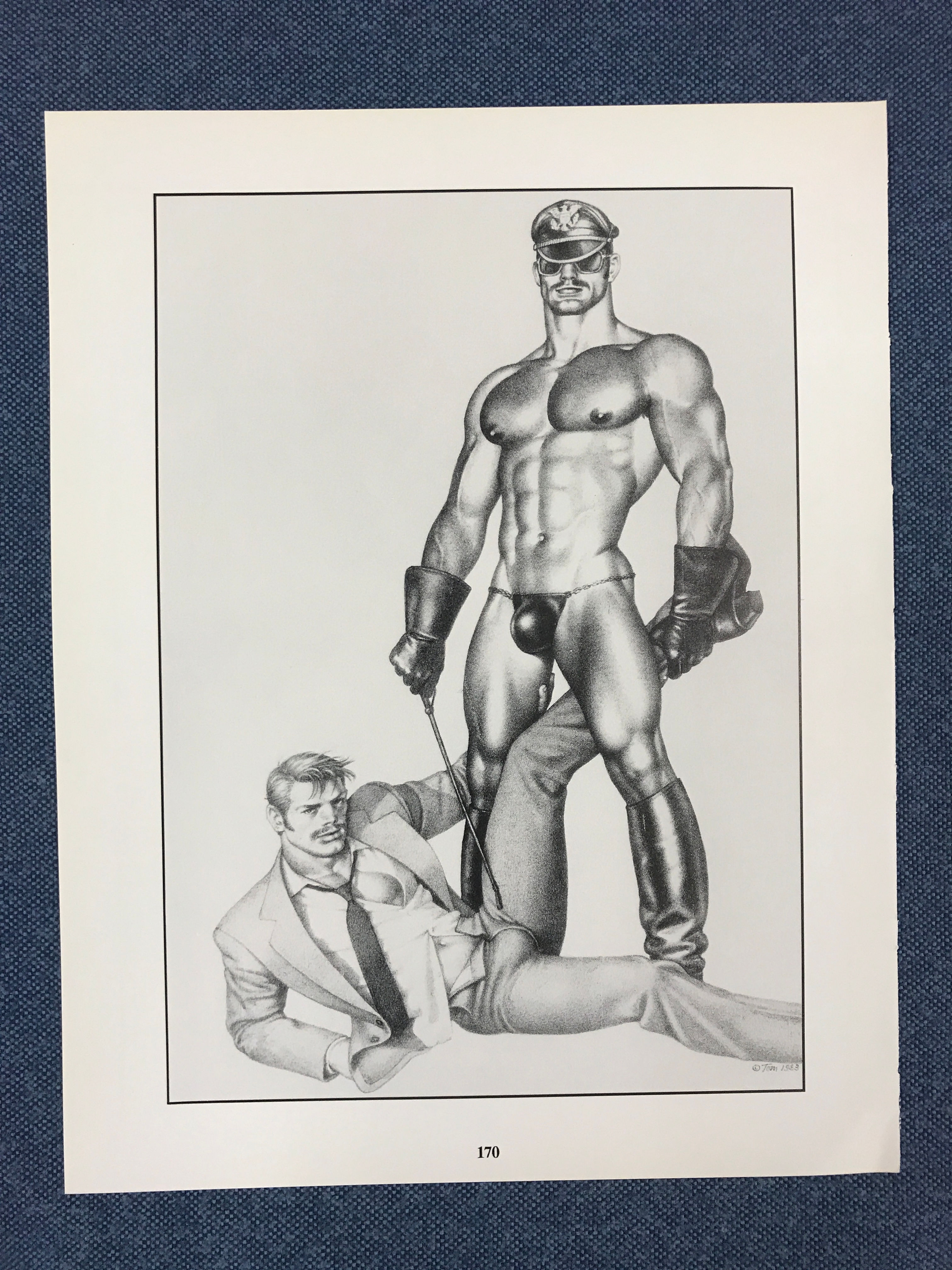 Art Page/Print TOM of FINLAND Retrospective #2 1989 Slave Market TF170