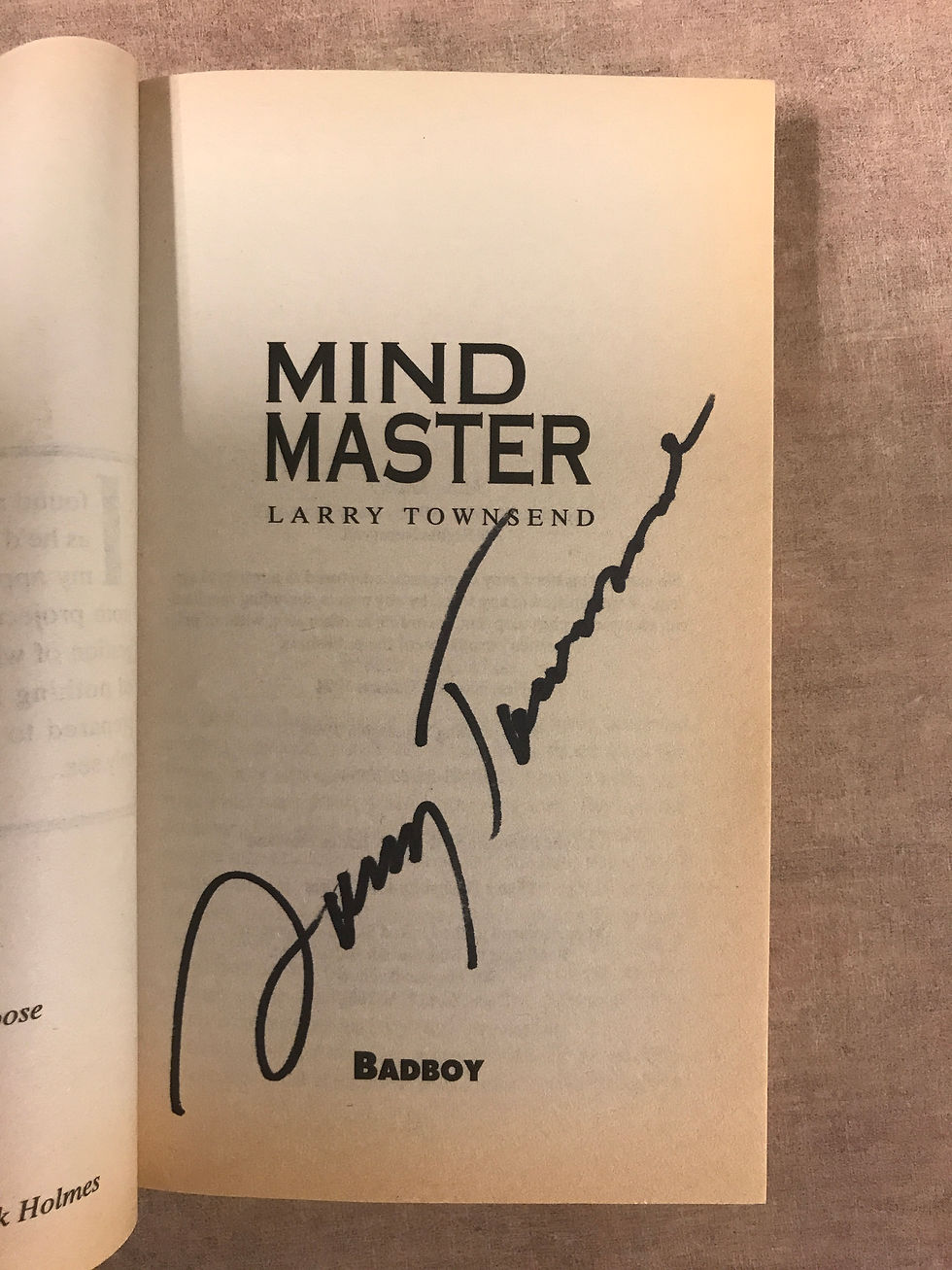 Thumbnail: Mind Master, Signed Larry Townsend 1994 BadBoy 1st Ed, 1st Printing