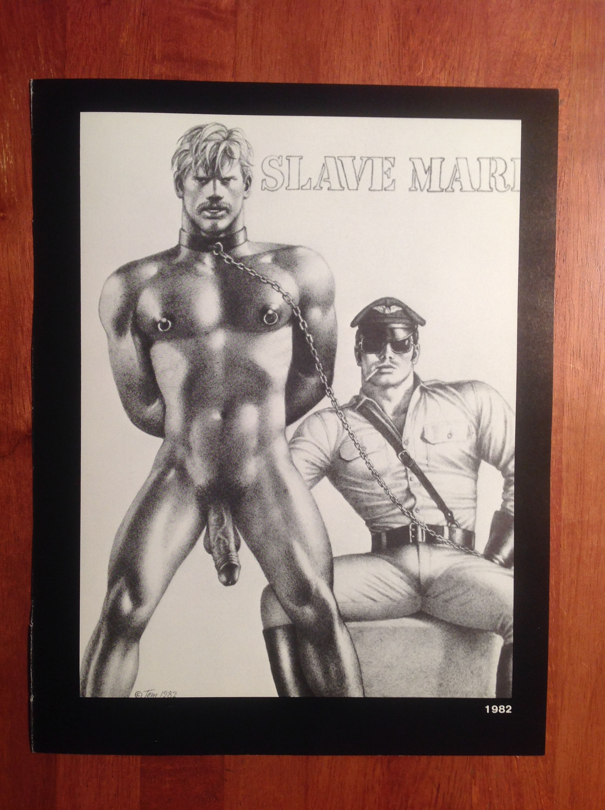 Art Page/Print 8.5 x 11 TOM of FINLAND Art Book - Retrospective #1 1988 TF160