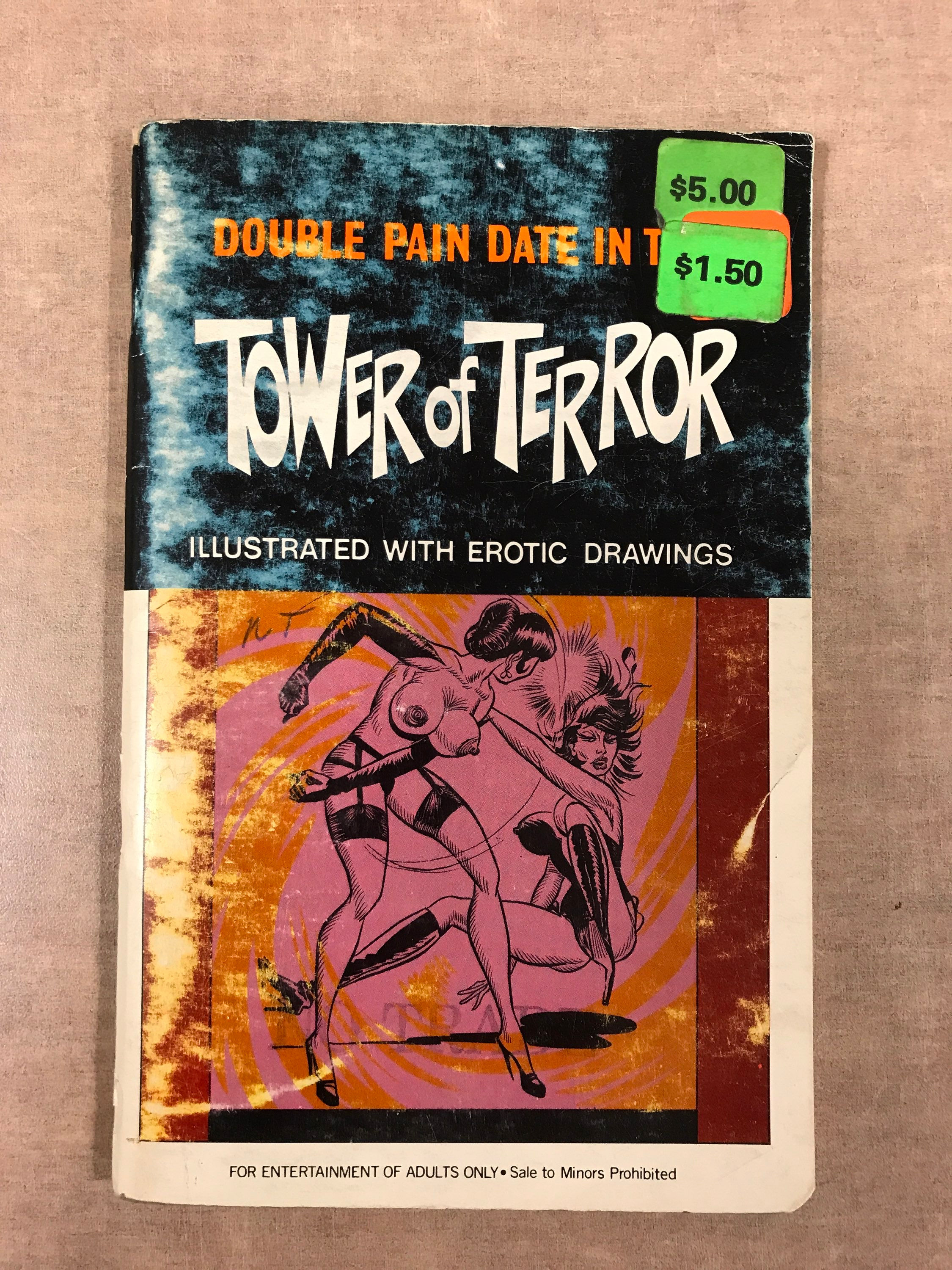Vintage 1970’s well illustrated book “Double Pain Date in the Tower of Terror”