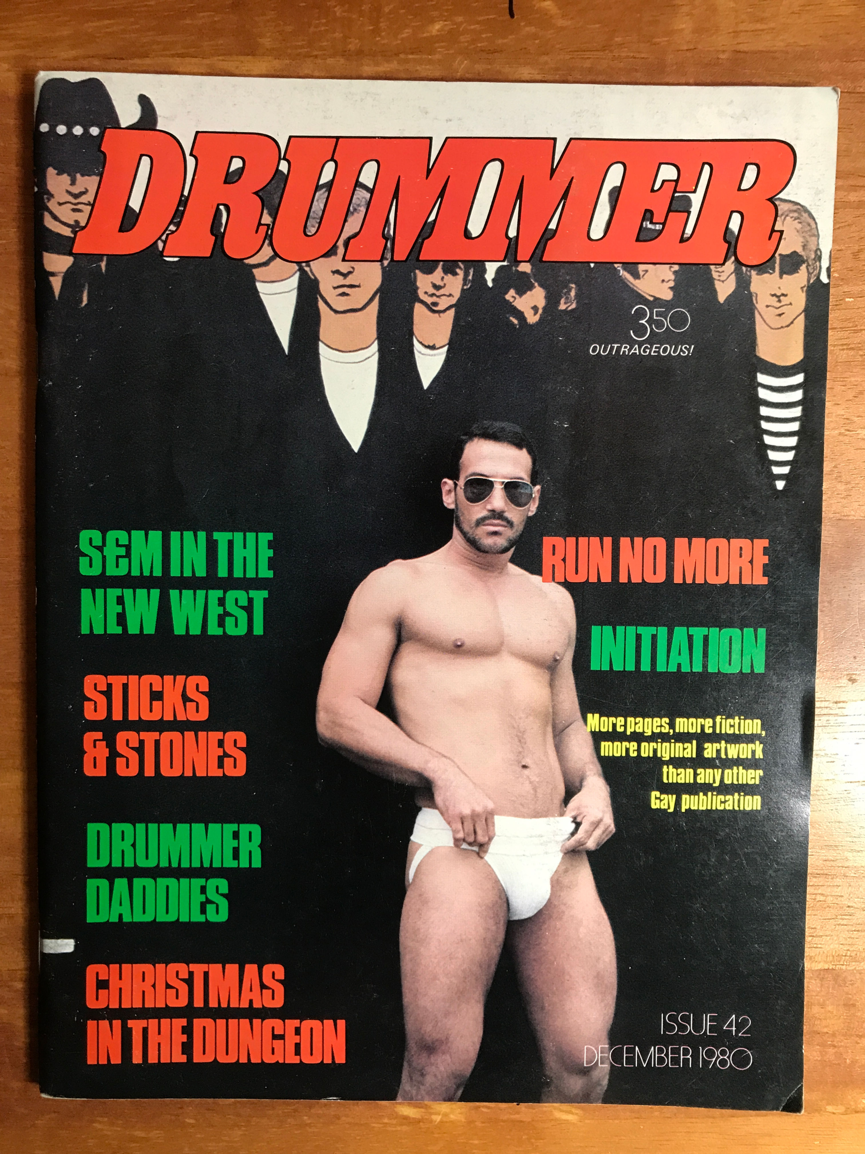Drummer #42 Gay Men's Leather Magazine 1981 Macho MaleDrummer Daddies Piercing